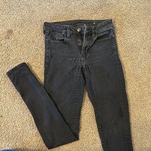 American eagle stretch black denim skinny Jean